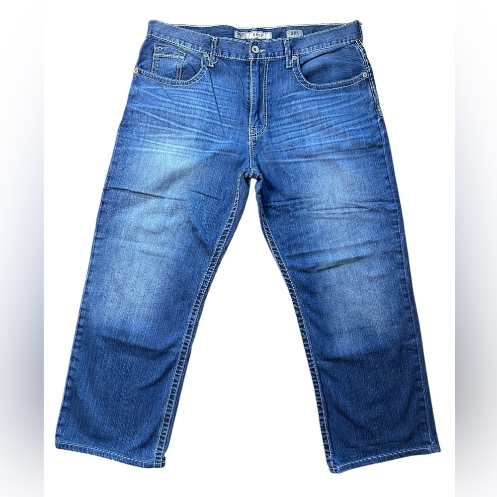 Buckle BKE Denim Seth Men’s Jeans Size 38S Blue Straight Fit Short Inseam